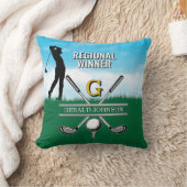 ゴルファーカスタマイズモノグラムデザイン クッション (ブランケット)