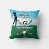 ゴルファーカスタマイズモノグラムデザイン クッション (正面)