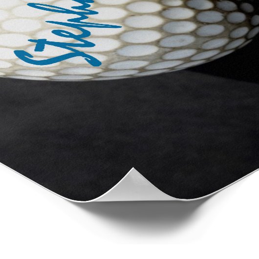 ゴルファーカスタムのためにパーソナライズするためのゴルフポスター ポスター (角)