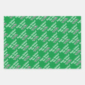 ゴルファーカスタムのためのクリスマスラッピング紙シート ラッピングペーパーシート (正面)