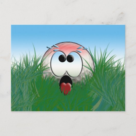 ゴルファーギフトアイディアゴルフプレーヤーゴルフボールユーモアおもしろい ポストカード (正面)