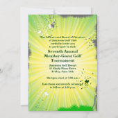 ゴルファーゴルフカートゴルフトーナメント招待状 招待状 (裏面)