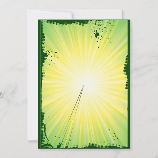 ゴルファーゴルフゴルフ40歳誕生日招待状 招待状 (裏面)