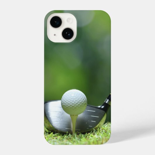 ゴルファーゴルフ用ゴルフボールゴルフティー iPhoneケース (裏面)