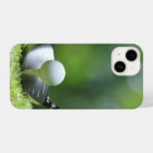 ゴルファーゴルフ用ゴルフボールゴルフティー iPhoneケース (裏面横)