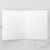 ゴルファーサンタ 湖でのゴルフ ホリデー カード (内部)