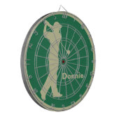 ゴルファースイングクラブグリーンカキゴルフパーソナライズされたァー ダーツボード (正面左)