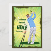 ゴルファースイングゴルフクラブゴルフトーナメント招待状 招待状 (正面)