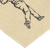 ゴルファースポーツデザインレザールック ロングテーブルランナー (コーナー)