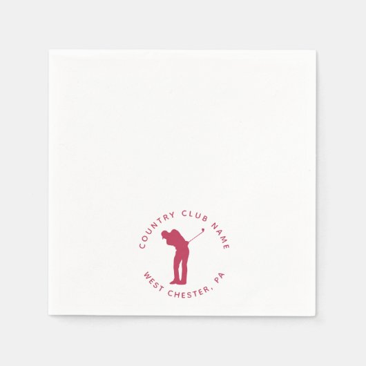 ゴルファーズカントリークラブプレイヤーカスタムズ紙 スタンダードカクテルナプキン (正面)