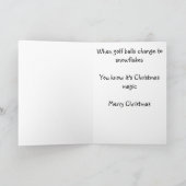 ゴルファーズクリスマス魔法 シーズンカード (内部)