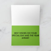 ゴルファーズハッピーバースデーカード！ カード (内部)