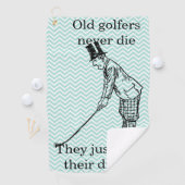 「ゴルファーズ·ネバー·ダイ」おもしろい ゴルフタオル (インサイチュ)