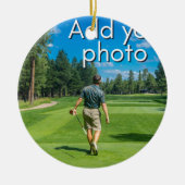 ゴルファーズ·ホール·イン·ワン、写真を付け加える セラミックオーナメント (正面)
