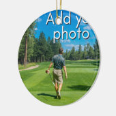 ゴルファーズ·ホール·イン·ワン、写真を付け加える セラミックオーナメント (左)