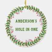 ゴルファーズ·ホール·イン·ワン、写真を付け加える セラミックオーナメント (裏面)