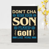 ゴルファーソンことわざ カード (黄色い花)