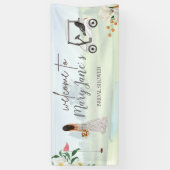 ゴルファーバナー用ゴルフブライダルシャワー 横断幕 (縦)