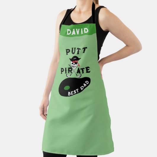 ゴルファーパパギフトパーソナライズされたゴルフ海賊シェフ エプロン (インサイチュ)