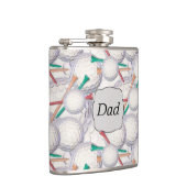 ゴルファーパパゴルフボールパターン フラスク (右)