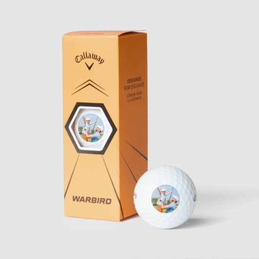 ゴルファーパパ父の娘のパーソナライズされた写真 ゴルフボール (パッケージ)