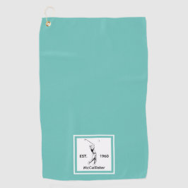 ゴルファーパーソナライズされたの名前と年 ゴルフタオル