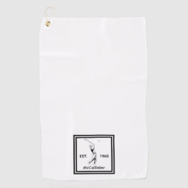 ゴルファーパーソナライズされたの名前と年 ゴルフタオル