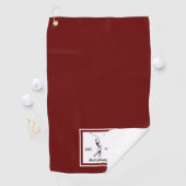 ゴルファーパーソナライズされたの名前と年 ゴルフタオル (インサイチュ)