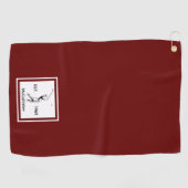 ゴルファーパーソナライズされたの名前と年 ゴルフタオル (横)