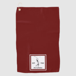 ゴルファーパーソナライズされたの名前と年 ゴルフタオル