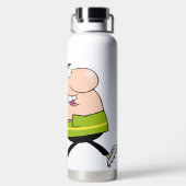 ゴルファーパーソナライズされたズ ウォーターボトル (背面)