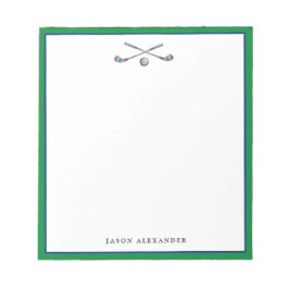 ゴルファーパーソナライズされた ノートパッド