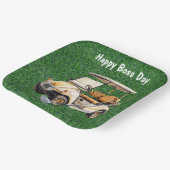 ゴルファーボス用ゴルフカート付きゴルフデー ペーパープレート (傾斜あり)