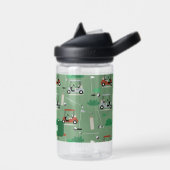 ゴルファーモダンゴルフテーマパーソナライズされた名 ウォーターボトル (左面)