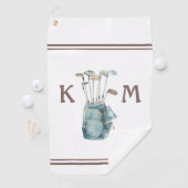 ゴルファーモダンモノグラム ゴルフタオル (インサイチュ)