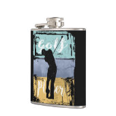 ゴルファーヴィンテージレトロスタイルゴルフ フラスク (左)