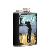 ゴルファーヴィンテージレトロスタイルゴルフ フラスク (右)