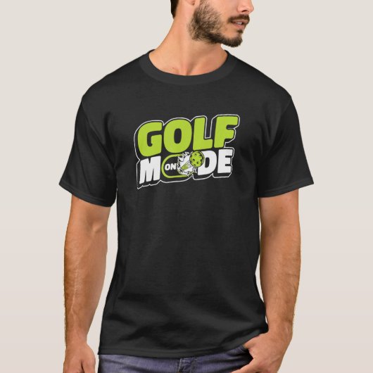 ゴルファー上のゴルフモードGolfingレジェンドプレーヤープロゴルフ Tシャツ (正面)