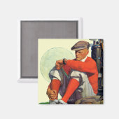 ゴルファー保待ち マグネット (正面/裏面)