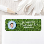 ゴルファー写真署名ゴルフボール誕生日リターン ラベル (インサイチュ)