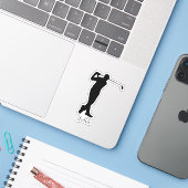 ゴルファー名ステッカー シール (ノートパソコンとiPhone)