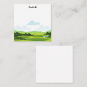 ゴルファー名付きゴルフ場 ノートカード (正面/裏面)