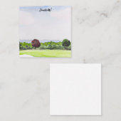 ゴルファー名札カード付きゴルフ場 ノートカード (正面/裏面)