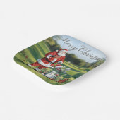 ゴルファー向けのゴルフレッツパークリスマステーマ ペーパープレート (傾斜あり)