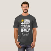 ゴルファー向けのゴルフ天気予報 Tシャツ (正面フル)