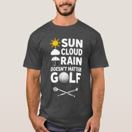 ゴルファー向けのゴルフ天気予報 Tシャツ