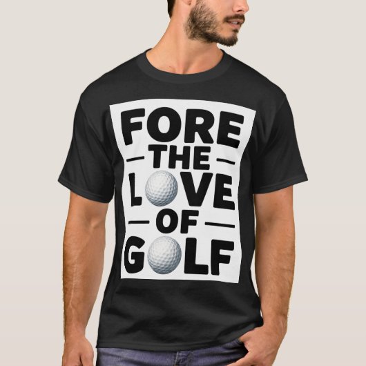 ゴルファー向けのゴルフ愛を込めたデザイン Tシャツ (正面)