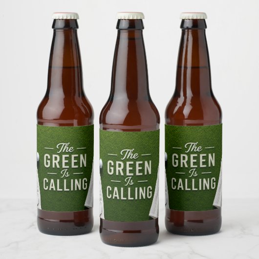 ゴルファー向けのユーモラスな言葉 ビールラベル (ボトル)