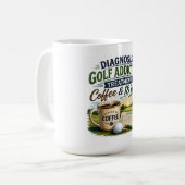 ゴルファー向けの面白いゴルフの名言 コーヒーマグカップ (正面左)