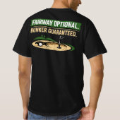 ゴルファー向けの面白いゴルフの名言 Tシャツ (裏面)